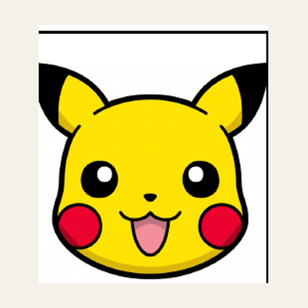 Pikachu Face Rug